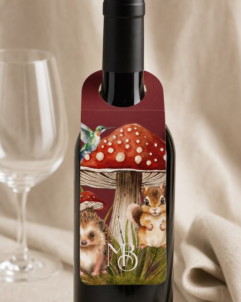 Neck Tag de Vinho Giardino Segreto