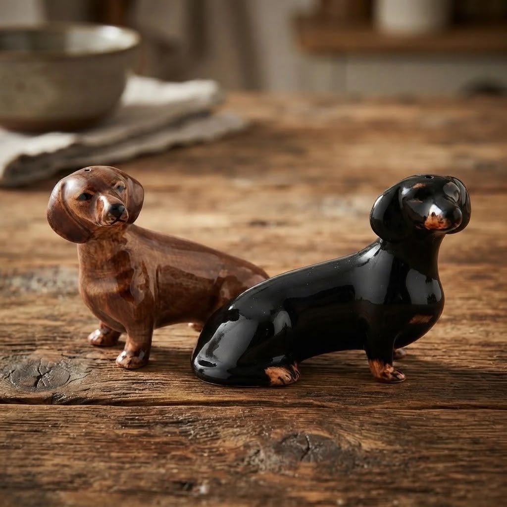 Jogo Saleiro e Pimenteiro Cachorro Salsicha